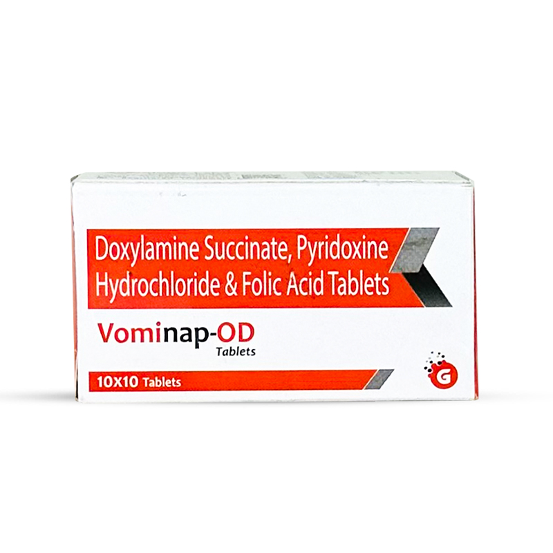 Doxylamine Succinate, Pyridoxine Hydrochloride & Folic Acid Tablets